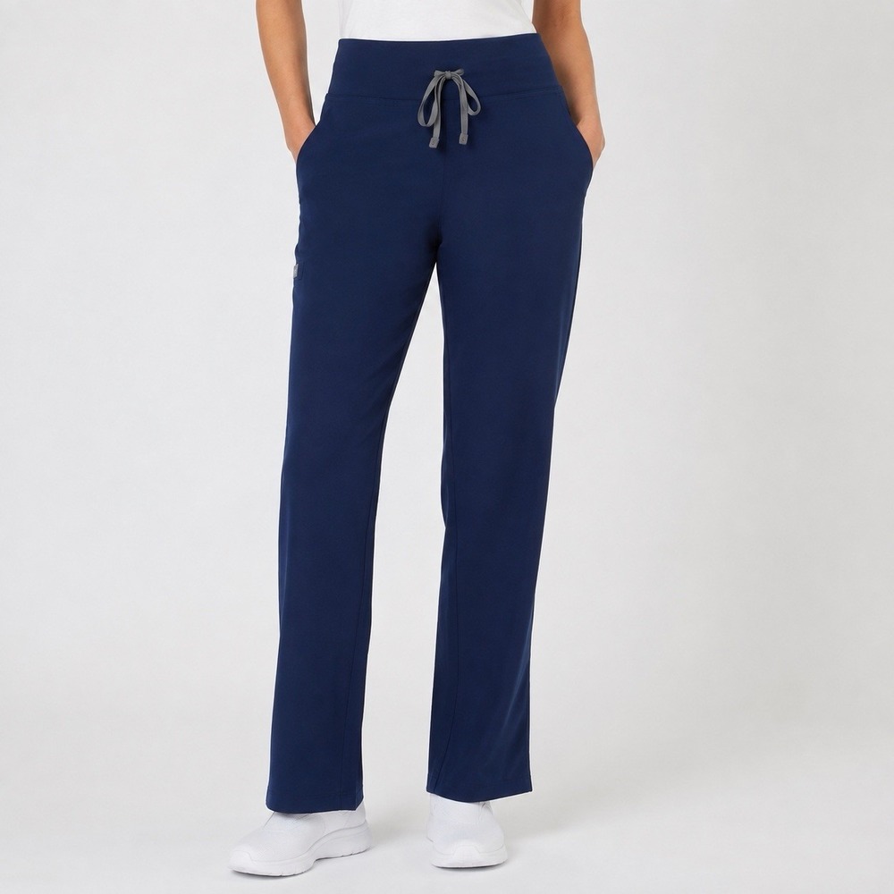 FIGS Livingston Scrub Pants Women's Medium Ceil Blue PO1666 Straight Leg Medical